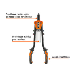 Alternative view of Remachadora de uso rudo tipo tijera, 13', TRUPER