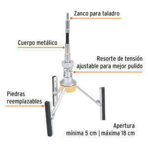 Alternative view of Bruñidora para cilindro de motor, 5 a 18 cm, TRUPER