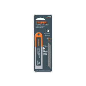 Alternative view of Estuche con 10 cuchillas SK4 de 18 mm para cutter, TRUPER