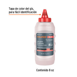 Alternative view of Gis rojo para tiralíneas, alta visibilidad, 8 oz, TRUPER