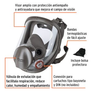 Alternative view of Respirador de cara completa, reutilizable, TRUPER EXPERT
