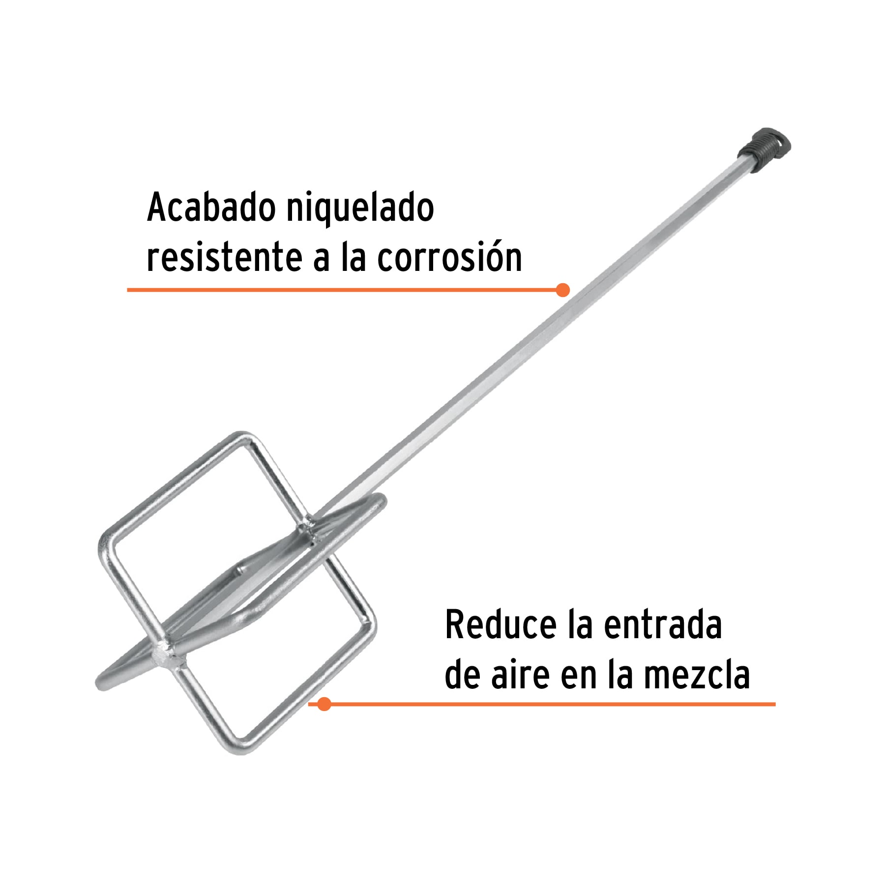 Revolvedor para mortero, 120mm de diámetro, TRUPER - Imagen 2