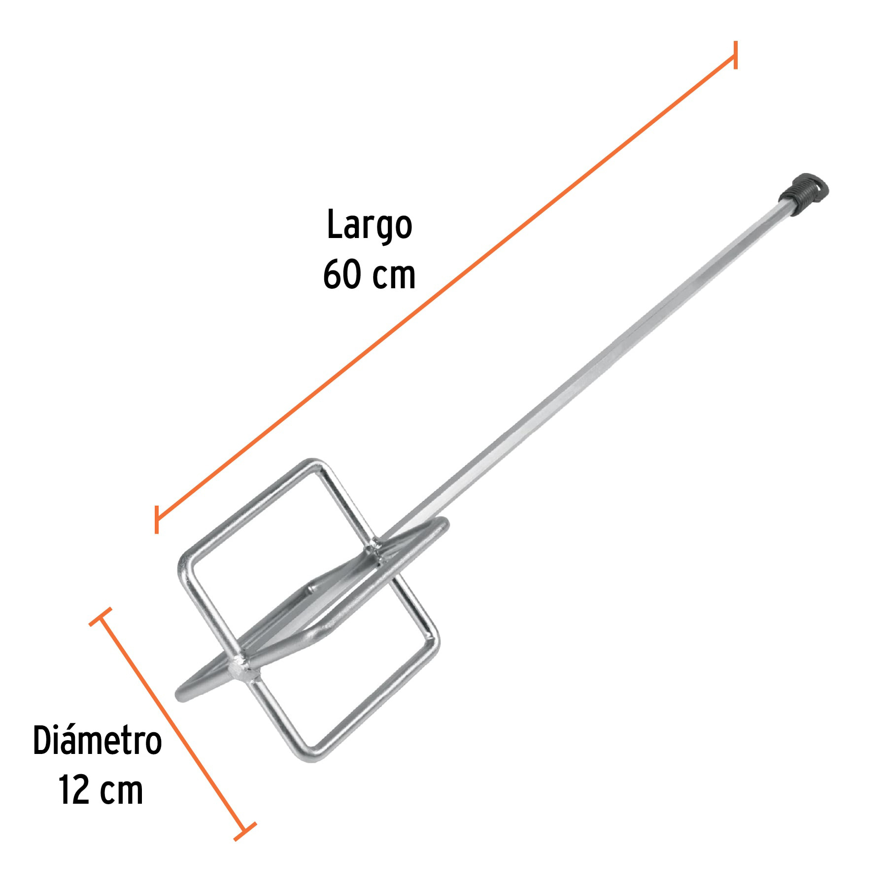 Revolvedor para mortero, 120mm de diámetro, TRUPER - Imagen 3