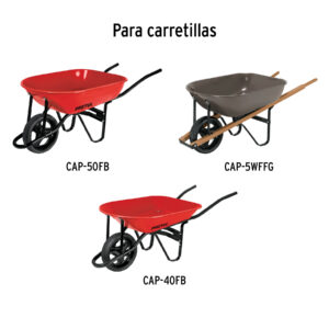 Llanta completa imponchable 13-1/2', incluye eje y baleros - Imagen 4