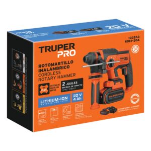 Rotomartillo SDS Plus/destornillador 20V, 2 J, 1 batería 4Ah - Imagen 4