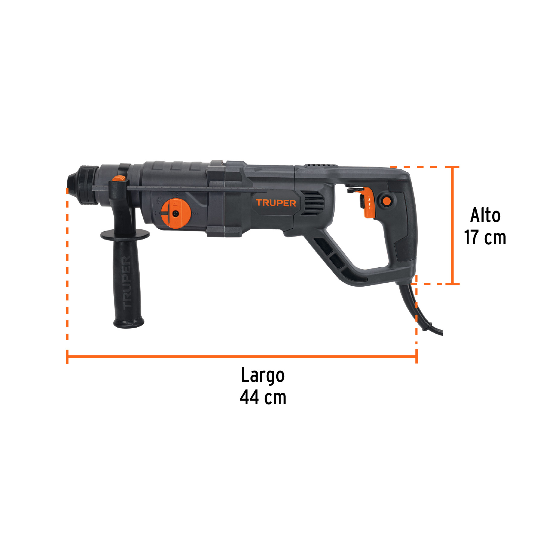 Rotomartillo SDS Plus/destornillador, 3.5 J, 800W, mango D - Imagen 2
