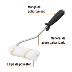 Alternative view of Mini rodillo para pintar 4' x 3/8' de poliéster, TRUPER