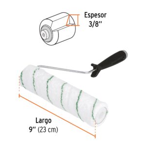 Rodillo para pintar 9 x 3/8' microfibra, sup. poco rugosas - Imagen 4