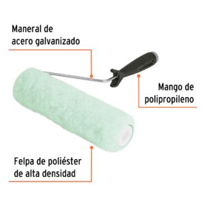 Rodillo para pintar 9 x 5/8' superficies poco rugosas - Imagen 2