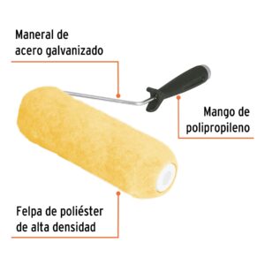 Rodillo para pintar 9 x 3/4' superficies rugosas, TRUPER - Imagen 2