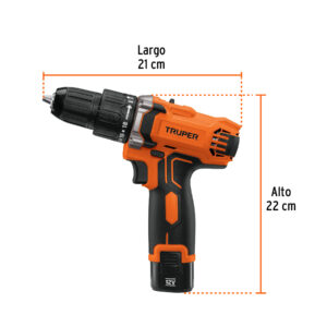 Rotomartillo/destornillador compacto 3/8', 12V, 1 bat 2Ah - Imagen 3