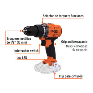 Alternative view of Rotomartillo/destornillador 1/2', 20V, sin accesorios, PRO