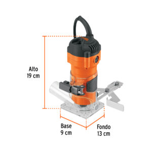 Router (rebajadora) compacto 600 W, 3/4 HP, TRUPER PRO - Imagen 3