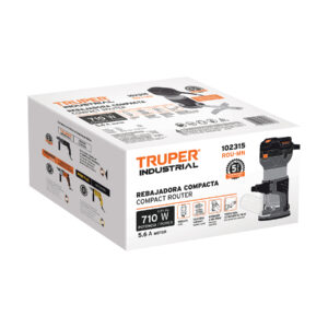 Router (rebajadora) compacto 710 W, 1 HP, TRUPER INDUSTRIAL - Imagen 4