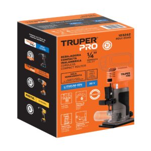 Router (Rebajadora) 1/4', sin accesorios, TRUPER PRO - Imagen 4