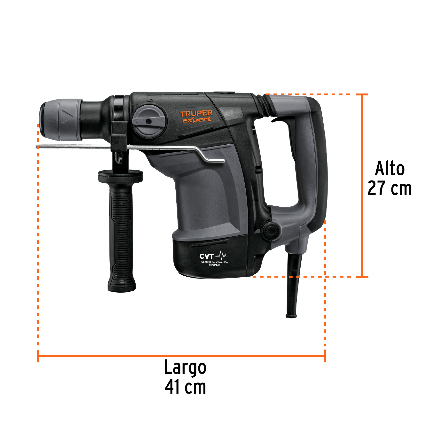 Rotomartillo SDS Plus 6 Joules, 1100W, TRUPER EXPERT - Imagen 3