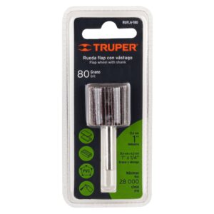 Rueda flap de 1', grano 80, TRUPER - Imagen 3