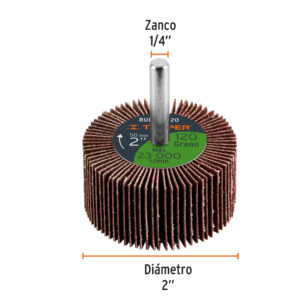 Alternative view of Rueda flap de 2', grano 120, TRUPER