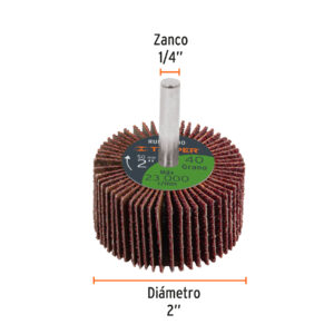 Rueda flap de 2', grano 40, TRUPER - Imagen 2