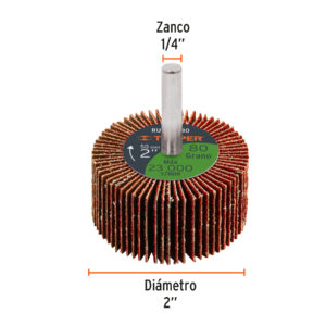 Alternative view of Rueda flap de 2', grano 80, TRUPER