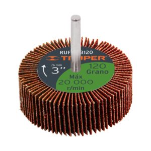 Rueda flap de 3', grano 120, TRUPER