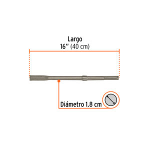Alternative view of Cincel plano SDS max 1' x 16', TRUPER
