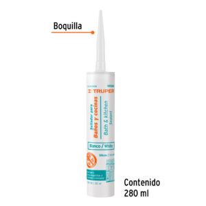 Alternative view of Sellador blanco para baños y cocinas, 280 ml, TRUPER