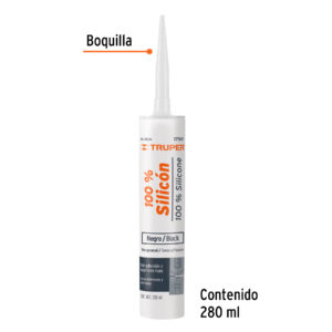 Alternative view of Sellador negro 100% silicón de 280 ml, TRUPER