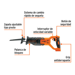 Alternative view of Sierra sable, 20V, sin accesorios, TRUPER PRO