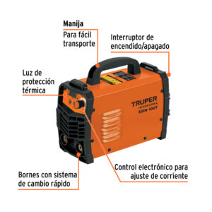 Soldadora inversora 100A, 127V, TRUPER - Imagen 2