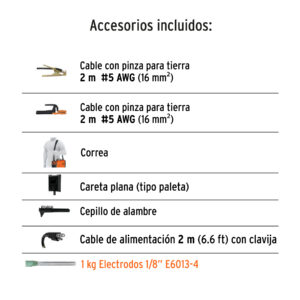 Soldadora inversora 130A, bi-voltaje 127/220V, TRUPER - Imagen 4