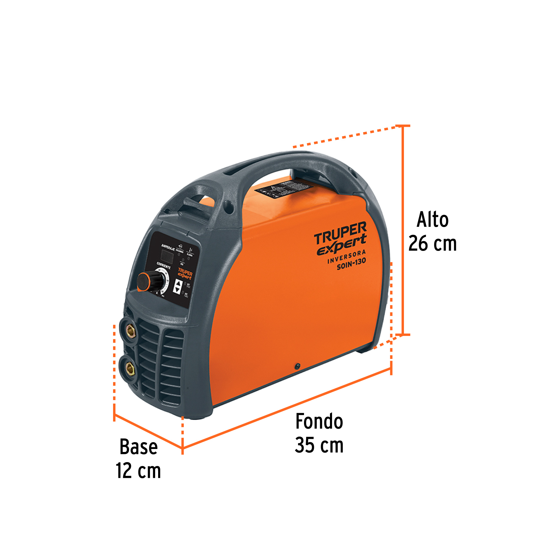Soldadora inversora 130A, 127V, TRUPER EXPERT - Imagen 6