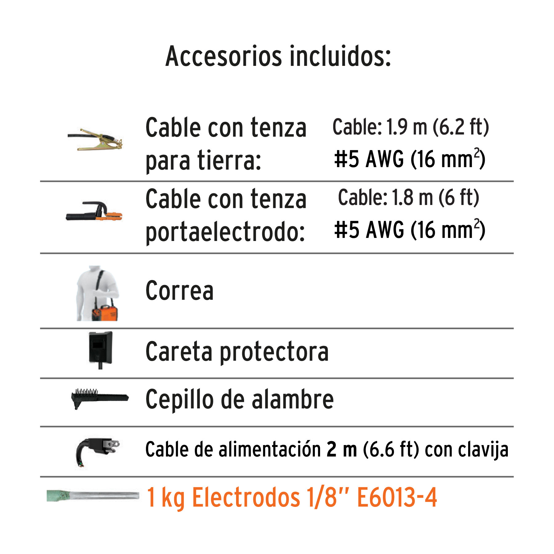 Mini soldadora inversora 130A, 127V, TRUPER EXPERT - Imagen 4