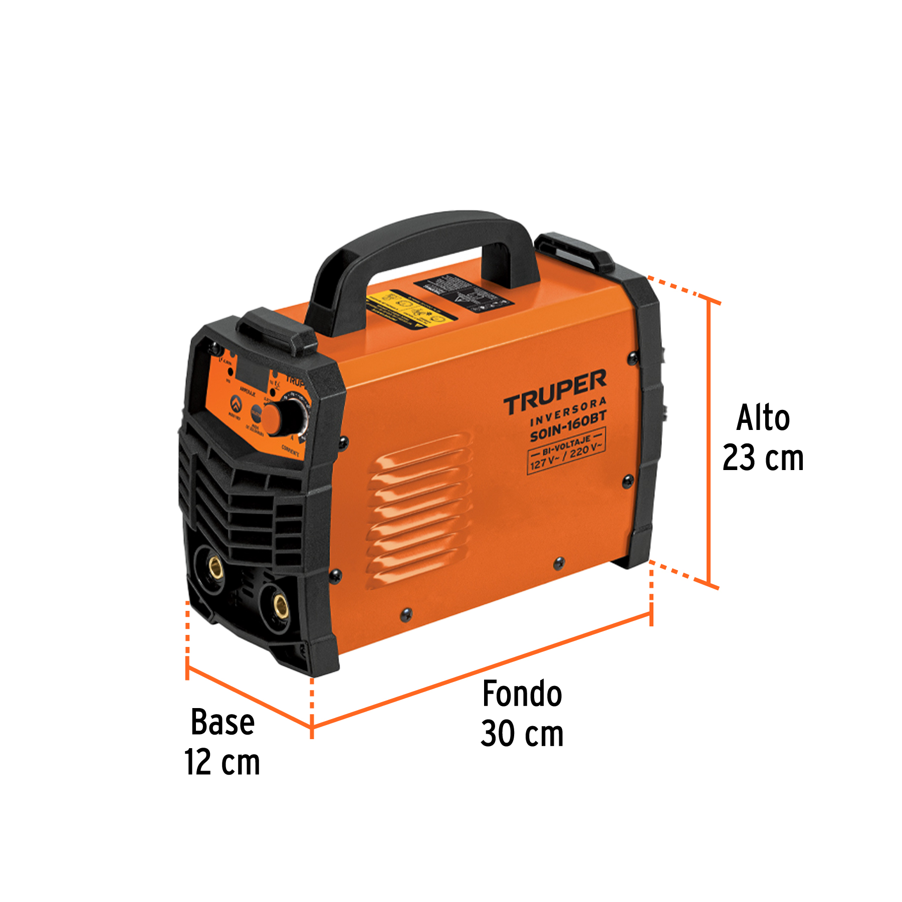 Soldadora inversora 160A, bi-voltaje 127/220V, TRUPER - Imagen 3