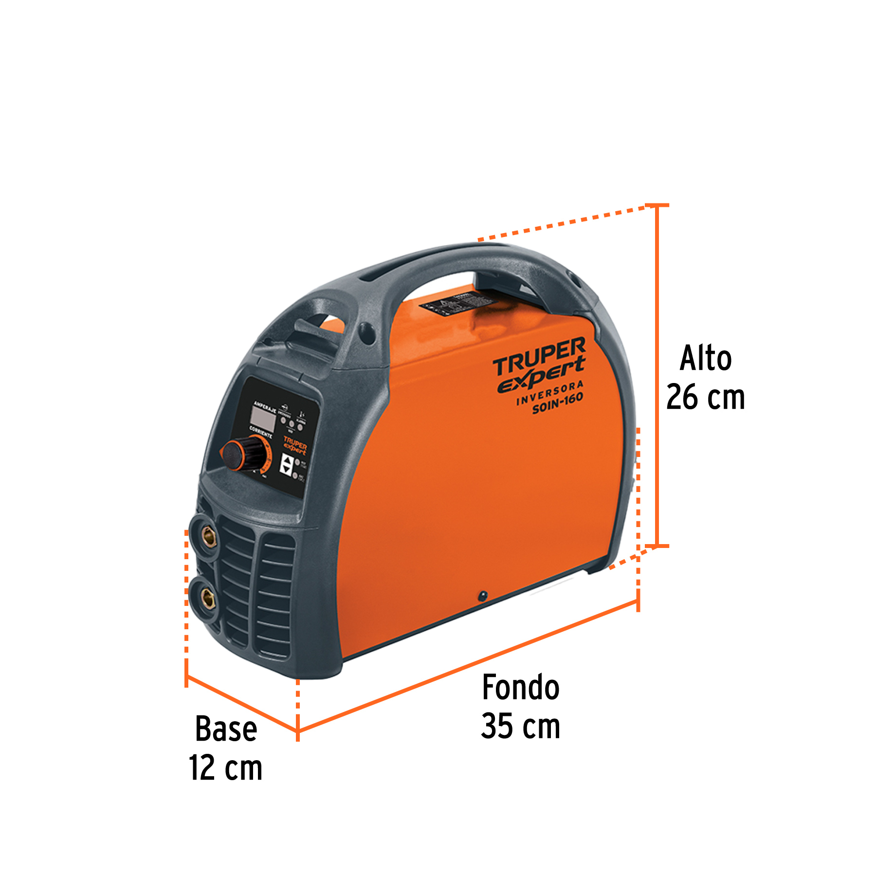 Soldadora inversora 160A, 220V, TRUPER EXPERT - Imagen 3