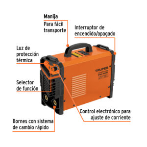 Alternative view of Soldadora inversora 200A, bi-voltaje 127/220V, TRUPER