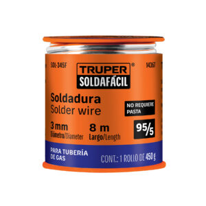 Alternative view of Soldadura 95/5 para tubería de gas, 450 g, TRUPER SOLDAFÁCIL