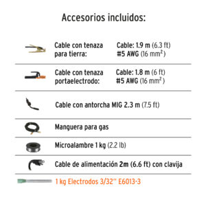 Soldadora para microalambre y electrodo, 130A, TRUPER - Imagen 4