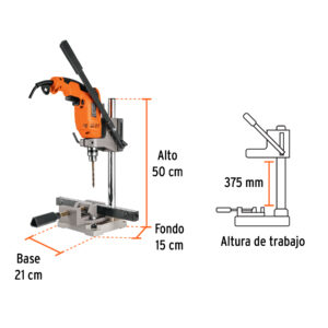 Soporte vertical para taladro 3/8'-1/2', TRUPER - Imagen 4