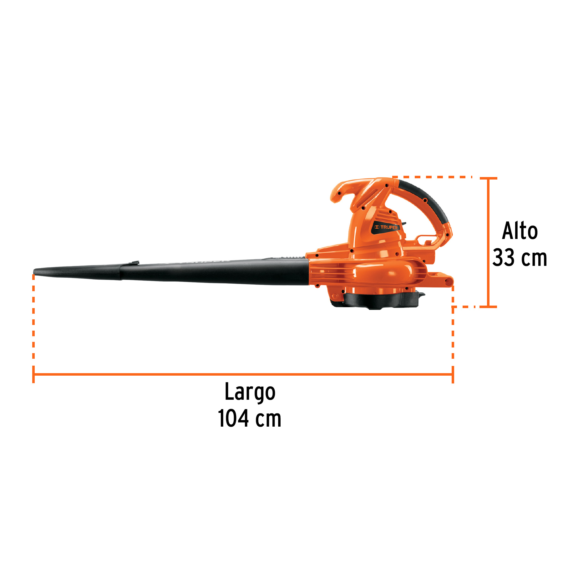 Sopladora/Aspiradora 1,440 W, con bolsa recolectora, TRUPER - Imagen 4