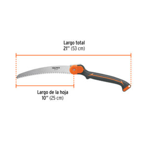 Serrucho plegable 10' hoja curva 5 DPP mango plástico,TRUPER - Imagen 3