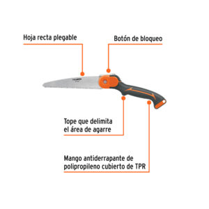 Alternative view of Serrucho plegable 7' hoja recta 11 DPP mango plástico,TRUPER
