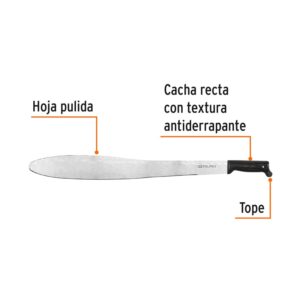 Alternative view of Machete Caguayano 24' cacha negra inyectada, TRUPER