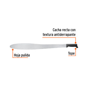 Alternative view of Machete Caguayano 27' cacha negra inyectada, TRUPER