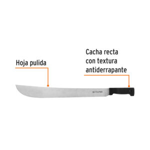 Alternative view of Machete estándar 20' cacha negra inyectada, TRUPER