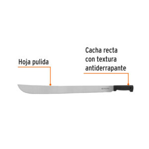 Alternative view of Machete estándar 26' cacha negra inyectada, TRUPER