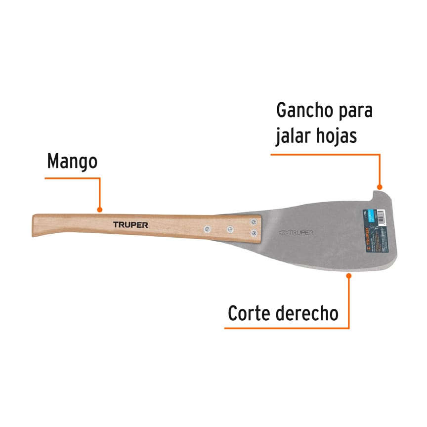 Machete huixtla corte izquierdo, largo 25', TRUPER - Imagen 2