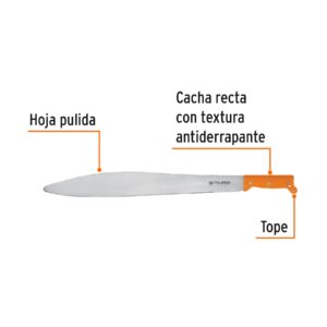 Alternative view of Machete acapulqueño de 22' cacha naranja, TRUPER