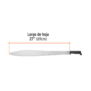 Alternative view of Machete acapulqueño de 27' cacha negra inyectada, TRUPER