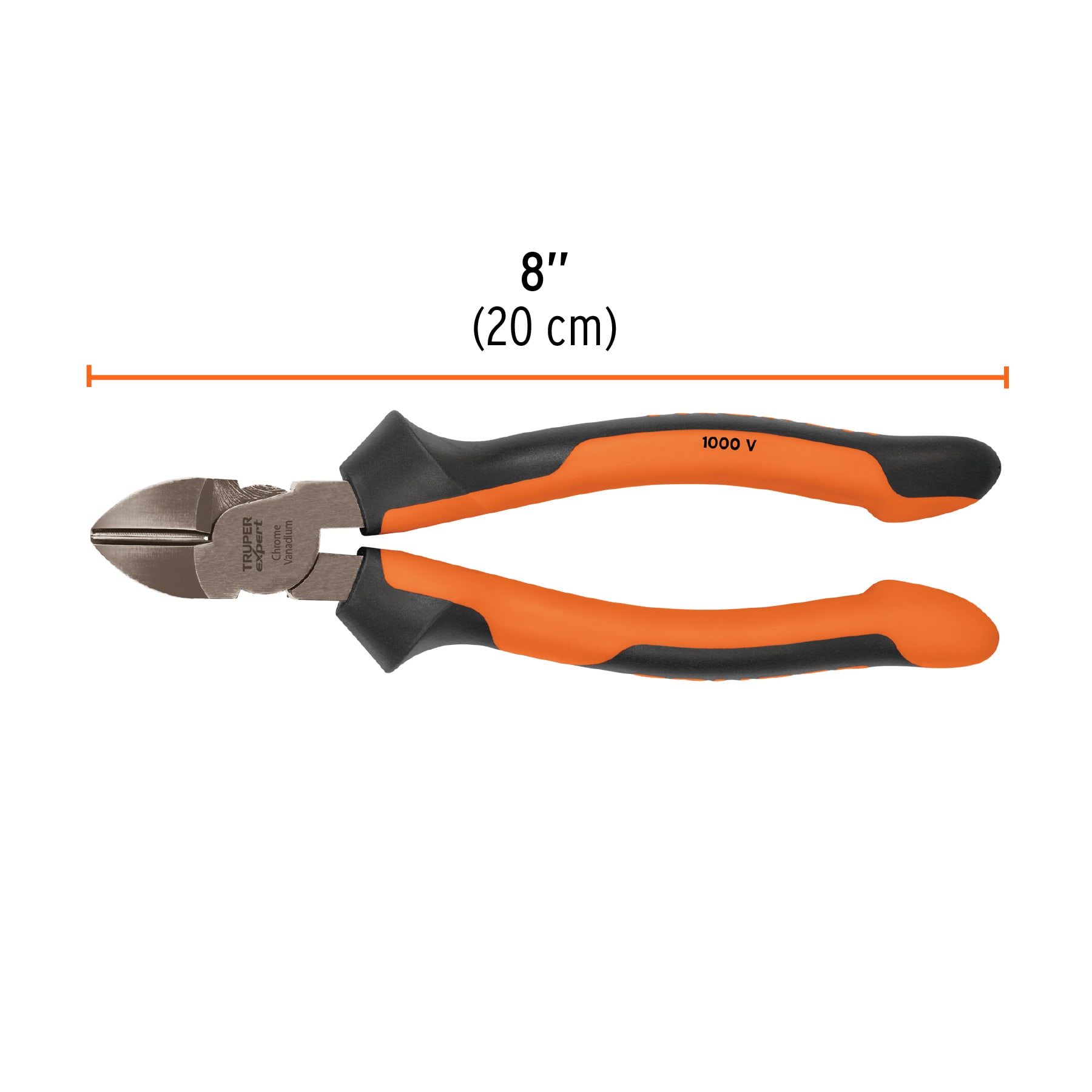 Pinza corte diagonal 8' alta palanca, Comfort Grip, EXPERT - Imagen 3